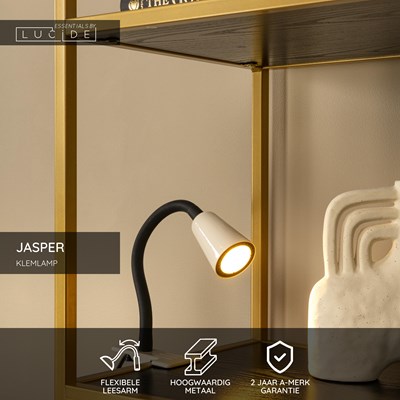 Lucide JASPER - Klemlamp - 1xGU10 - Beige | Essential